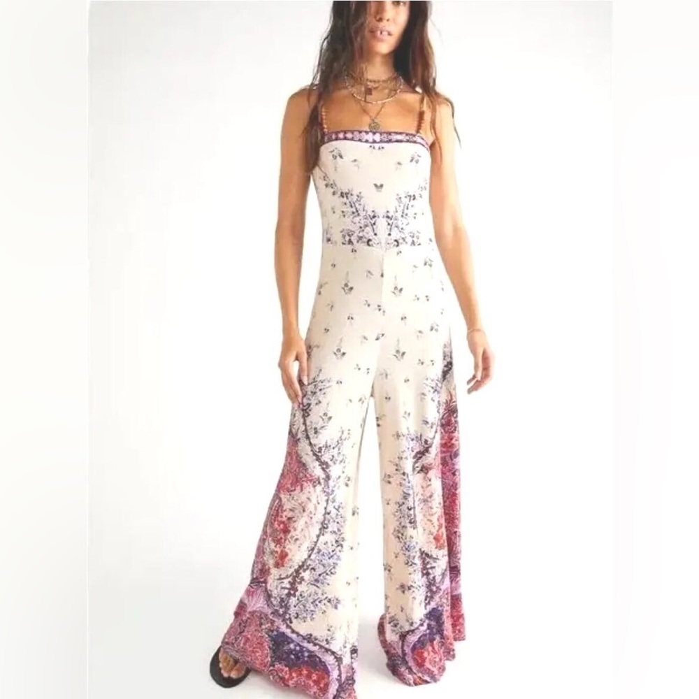 Free People Boho Print Festival Jumpsuit- NWT size small